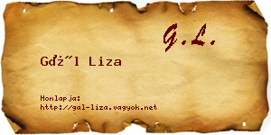 Gál Liza névjegykártya