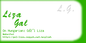 liza gal business card